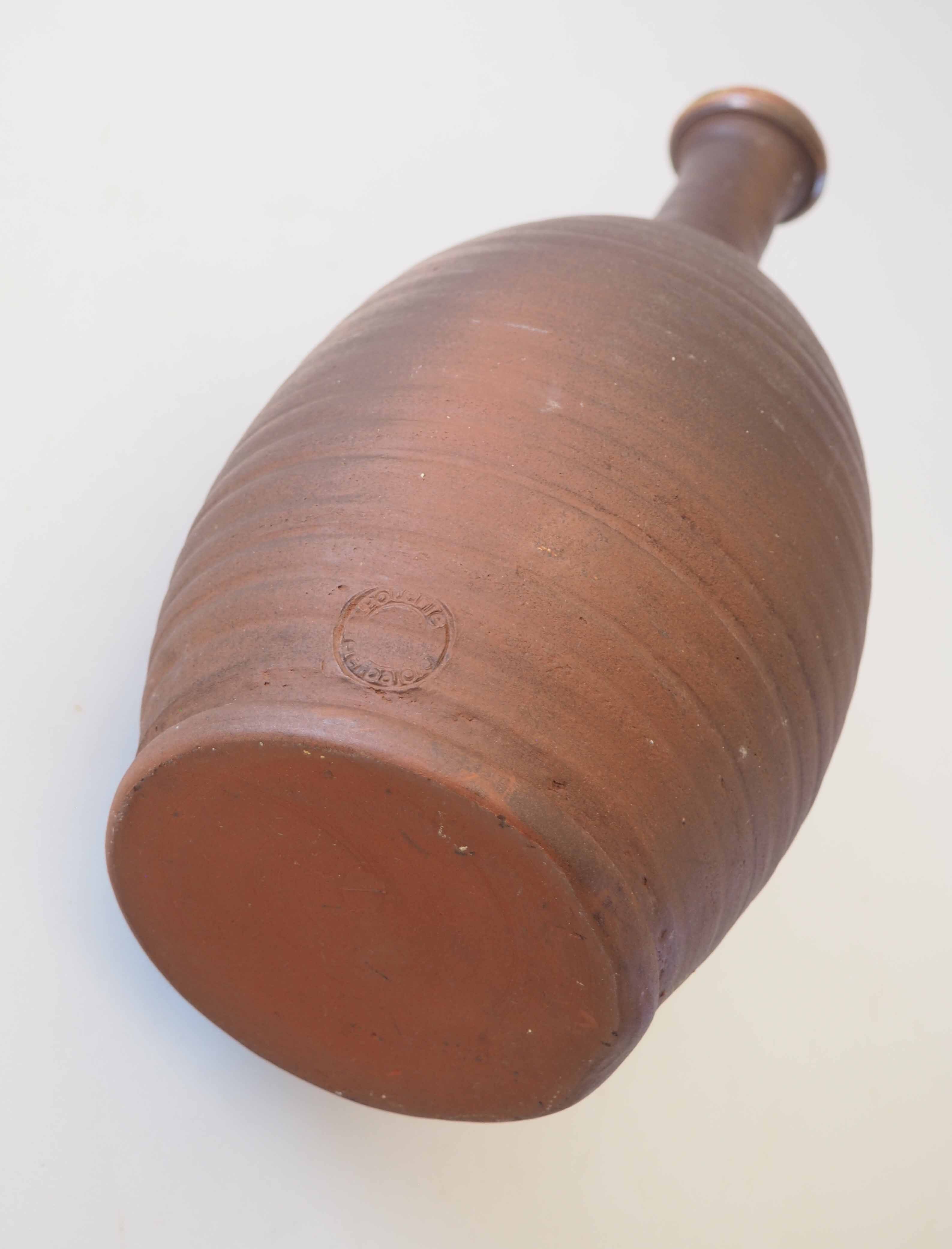 Raw terracotta vase
