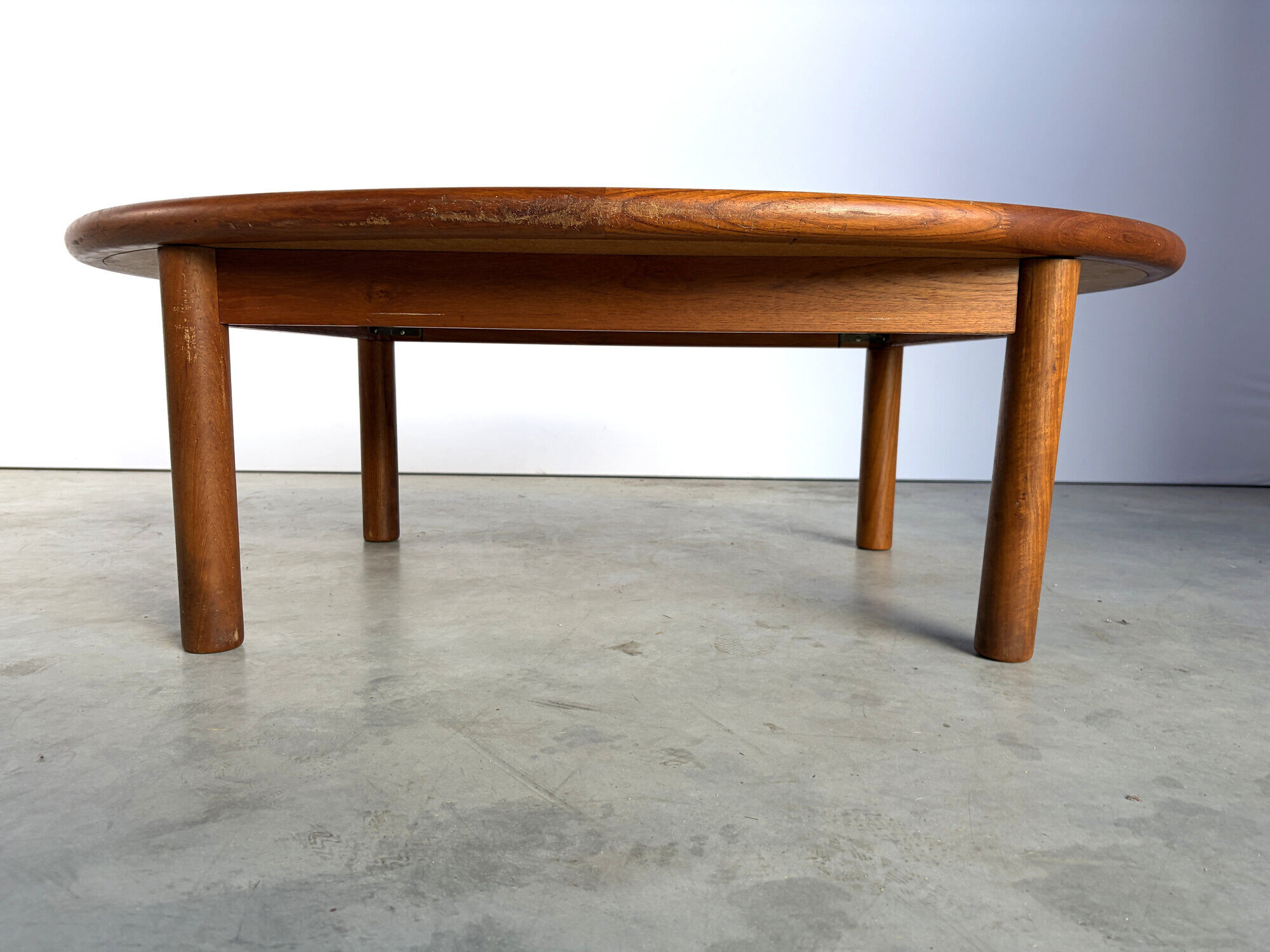 Mid-century Danish teak and tile Tue Poulsen coffee table by Haslev, 1960s