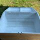 Raw wooden chest with a secret drawer