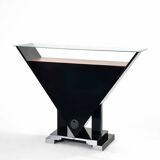 Art Deco burlwood console