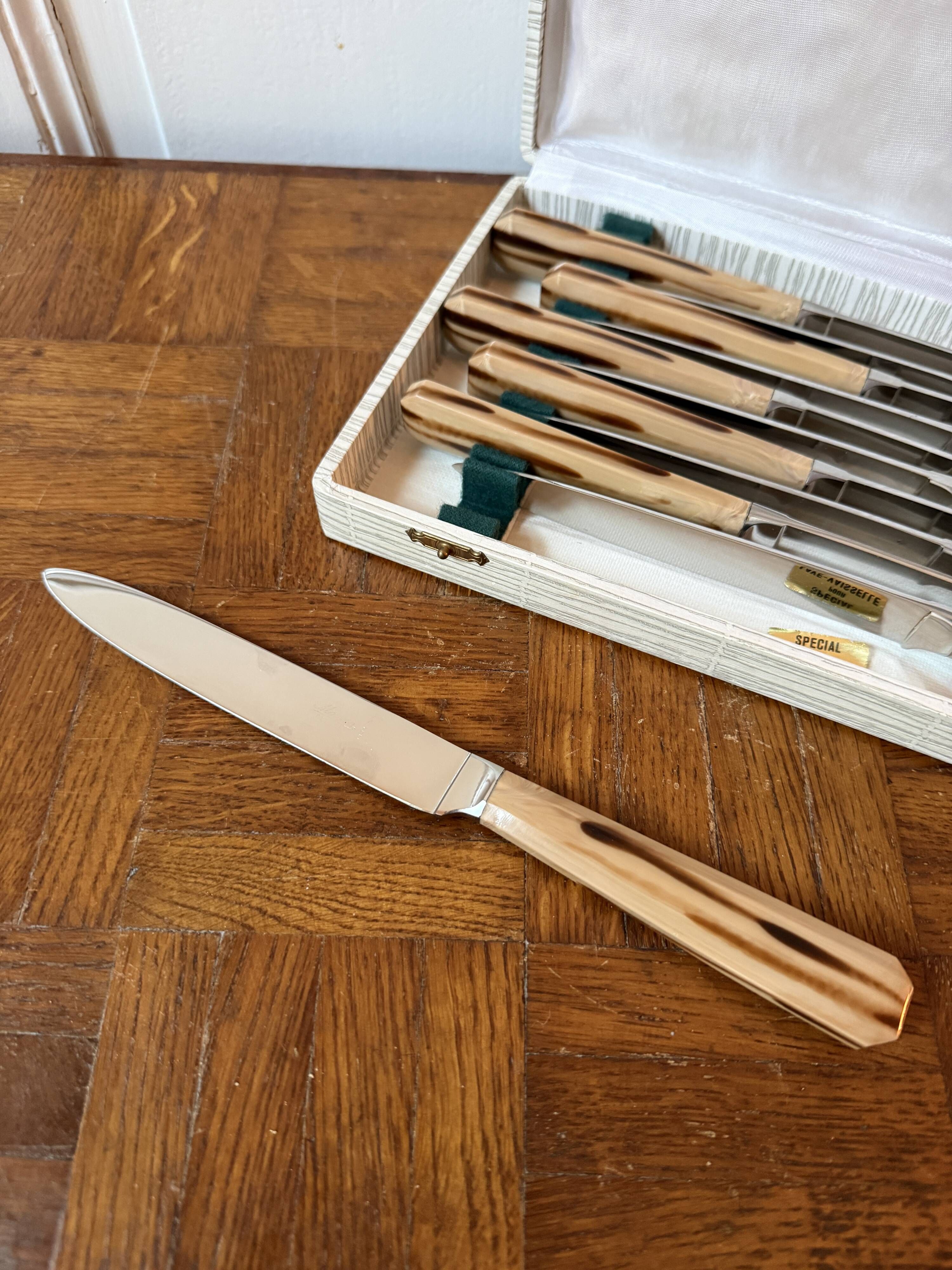 Set of 10 stainless steel knives - Moisan Cutlery, Rennes