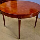 Louis XVI style table in cherry with 2 extensions