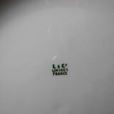 Very large centerpiece dish Lafarge & Co Limoges porcelain vintage