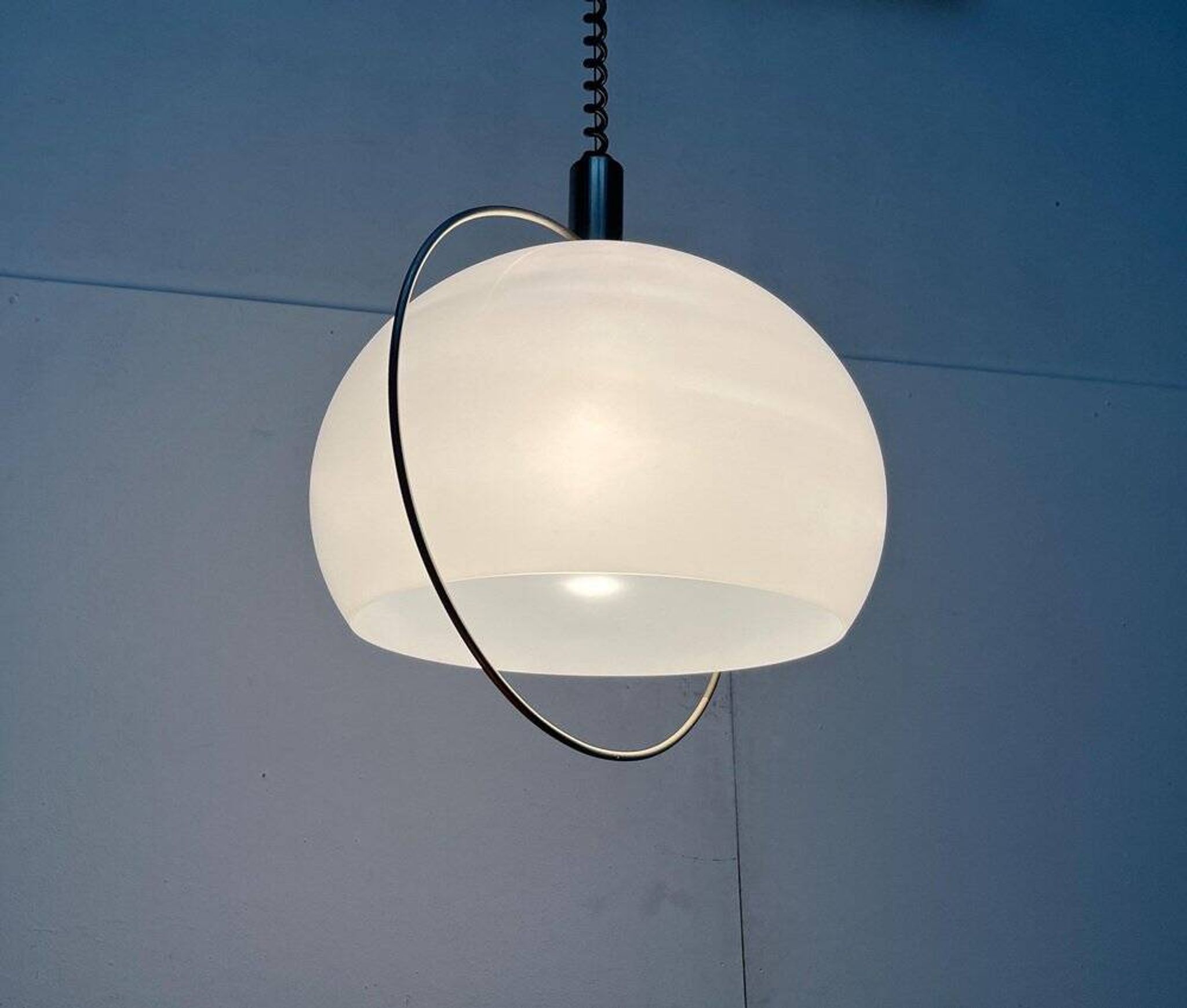 Swiss pendant lamp from the space age of the mid-century by Temde, 1960s