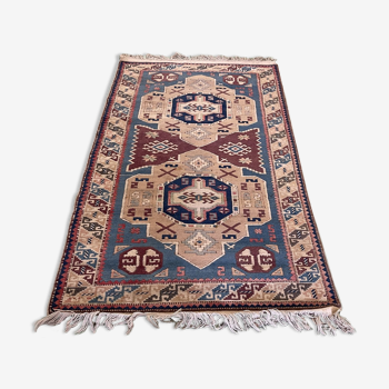 Handmade wool oriental carpet - 1m92x1m03