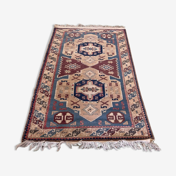 Tapis d'orient en laine fait main - 1m92x1m03