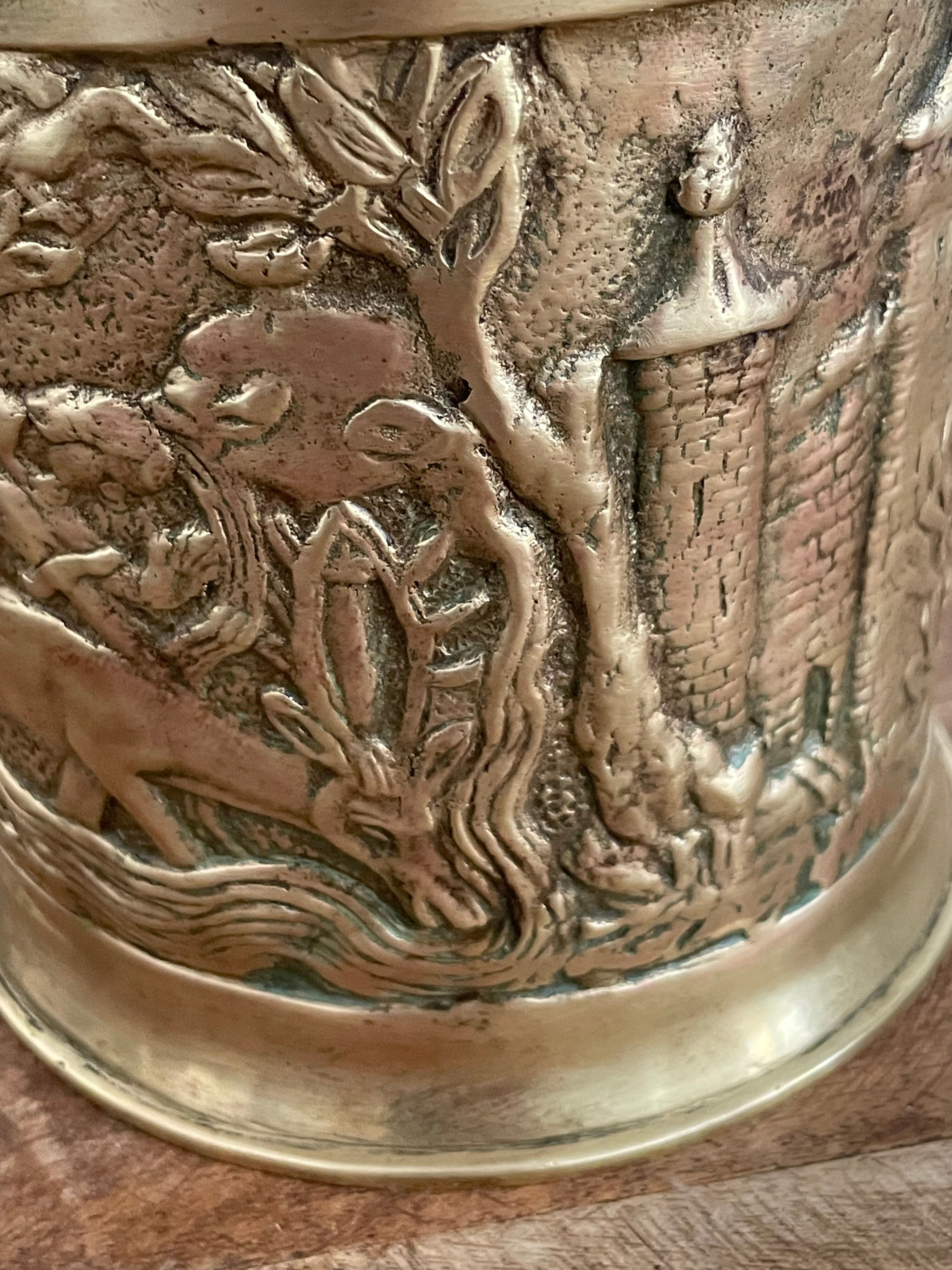 Bronze and ceramic pot Max le Verrier