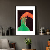Affiche A3 Vase vert