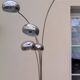 Lily of the valley floor lamp with 5 branches, vintage Italian design.