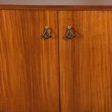 Vintage Italian bookcase in wood and metal, 1960