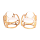 Pair of rattan armchairs
