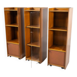 Mid-Century Modern Artona shelf by Afra & Tobia Scarpa for Maxalto, Wood and Leather, 1970s