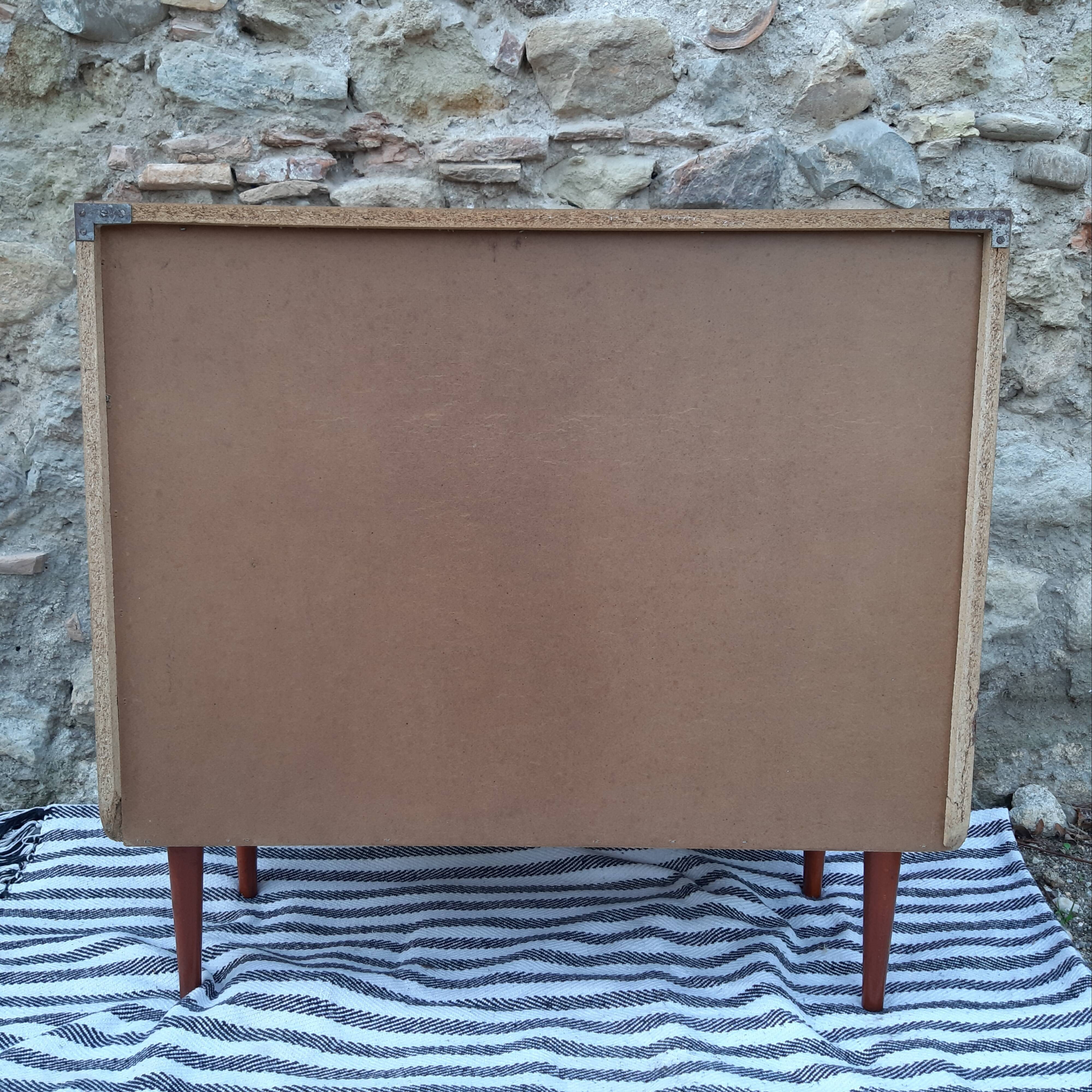 Scandinavian chest of drawers in formica year 50