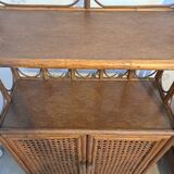 Rattan shelf