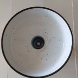 lampshade in enamelled sheet metal, anthracite grey