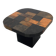 Vintage mosaic slate coffee table, stone tile coffee table, brutalist cocktail table