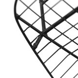 Original Vintage Scandinavian Mid-Century Modern Minimalist Black Wire Prototype Chair, 1960s, Set o