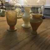Lot of 3 marble vases