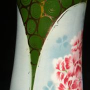 2 flowered vases St Amand early 20th century
