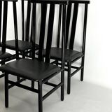 Mid-Century Set of four Zea dining chairs by Annig Sarian for T70. Italy 1980s