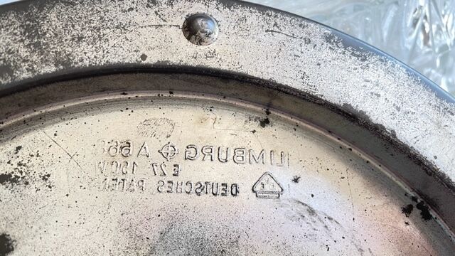 Semi-crystal ceiling lamp design german vintage