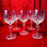 Set of 5 etzel bitche crystal wine glasses