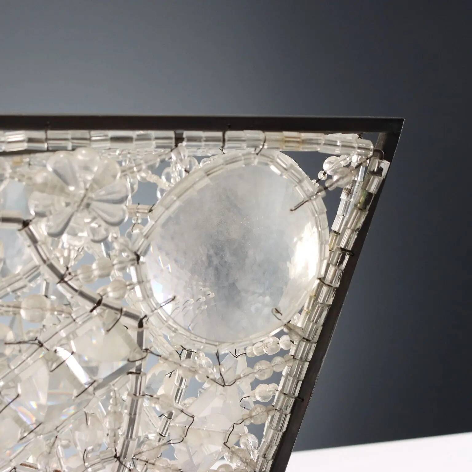 Abats-jours en verre de Murano et métal, Italie, XIX-XXe siècle