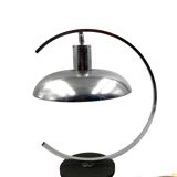 Mid-century modern chromed Table lamp, in the manner of Mariano Fortuny Italy, 1970s