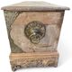 Large antique Asian travel chest made of mango wood.
