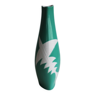 1960s Green Ceramic Vase by Jaroslav Jezek for Royal Dux