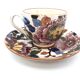 Gien peony coffee cup