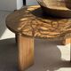 Suspension or rattan lampshade in an elongated spherical shape, layered H80 D