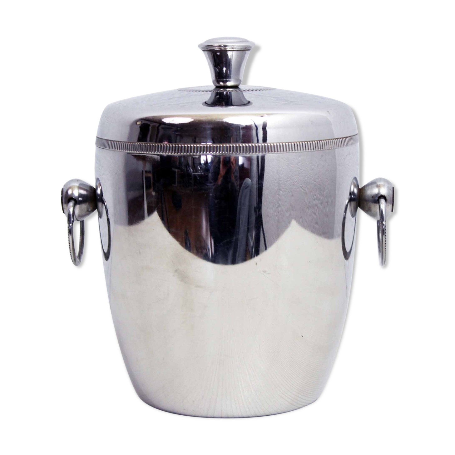 Stainless 1970s ice bucket