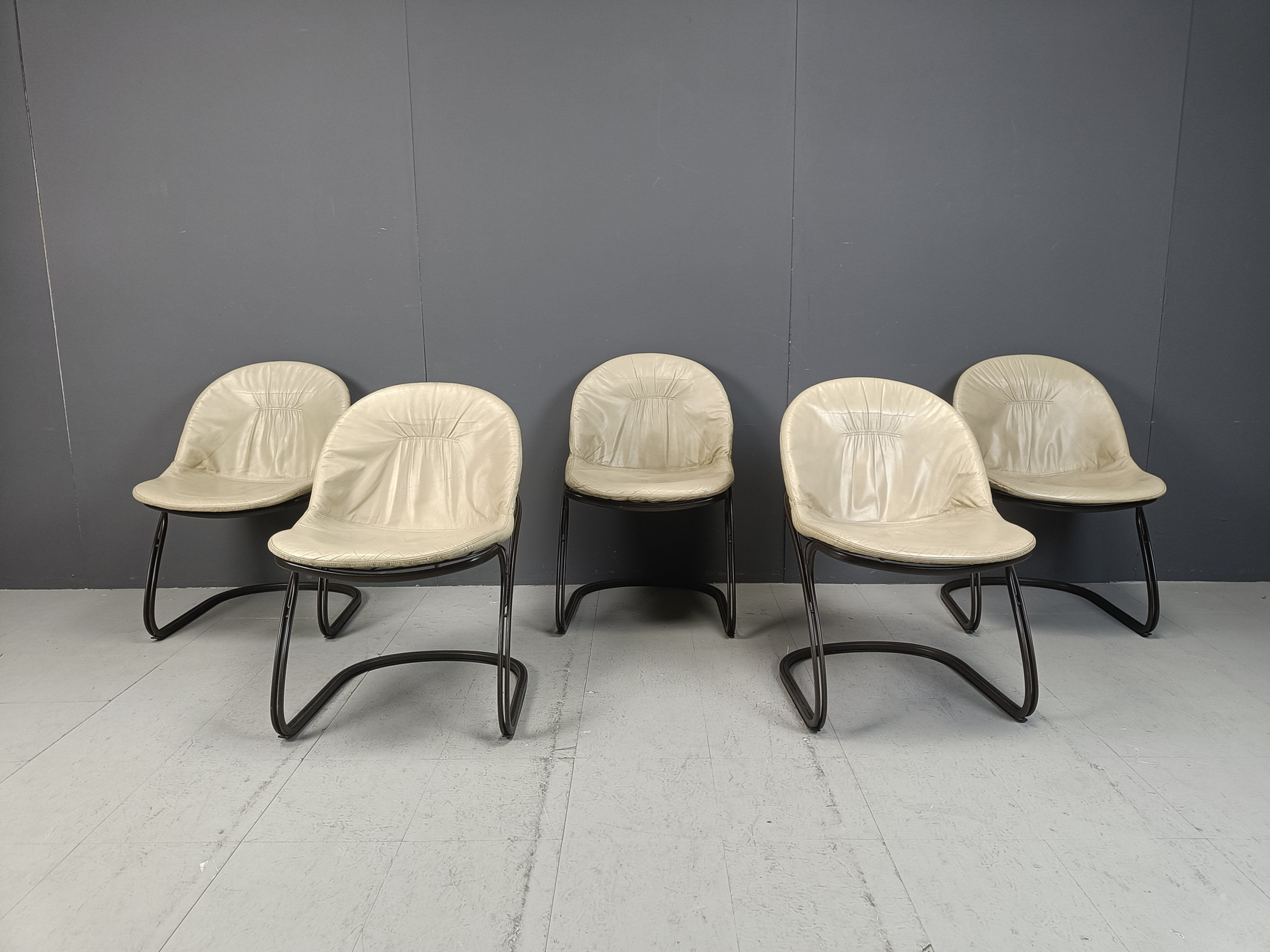 Vintage Pascale dining chairs by Gastone Rinaldi for Rima, 1970s