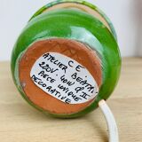 Green ceramic ball lamp