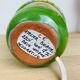 Lampe boule céramique verte
