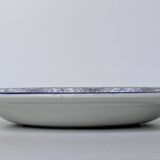 Hollow Plate in Earthenware - "Rouen Style" Decor - JVB Brand - Late 19th Century