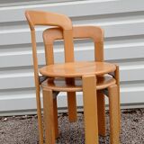 Pair of Bruno Rey Wooden Chairs