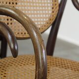 Very elegant, characterful, and graceful set of 4 Art Nouveau design bistro chairs