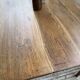 Table de ferme chêne pieds fuseaux 1950