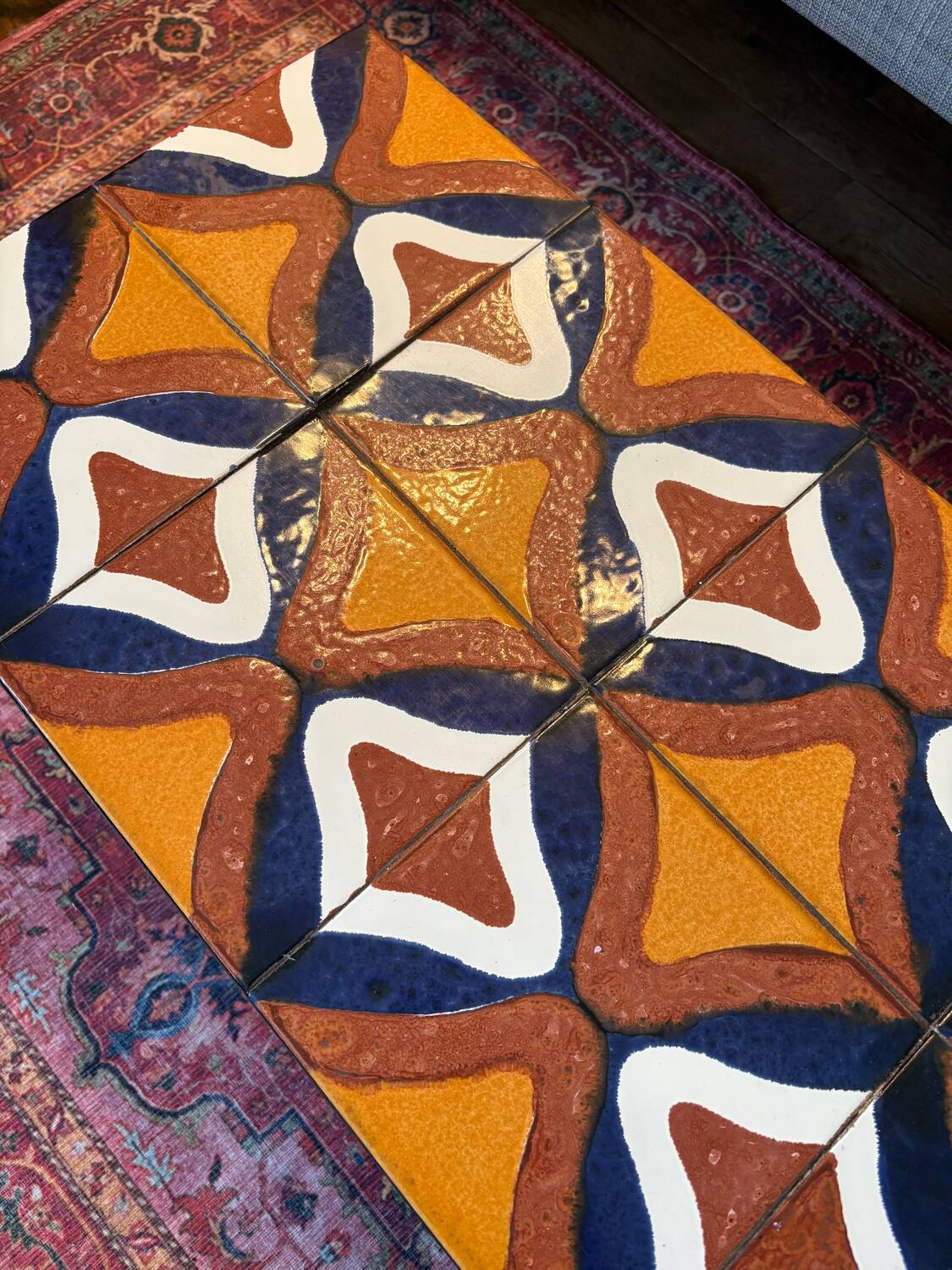 1970s earthenware coffee table