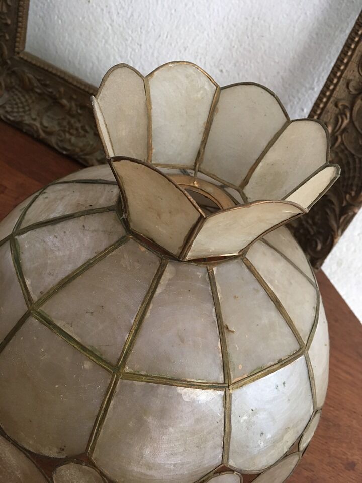 Brass hoop edgy ceiling lamp