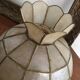 Brass hoop edgy ceiling lamp