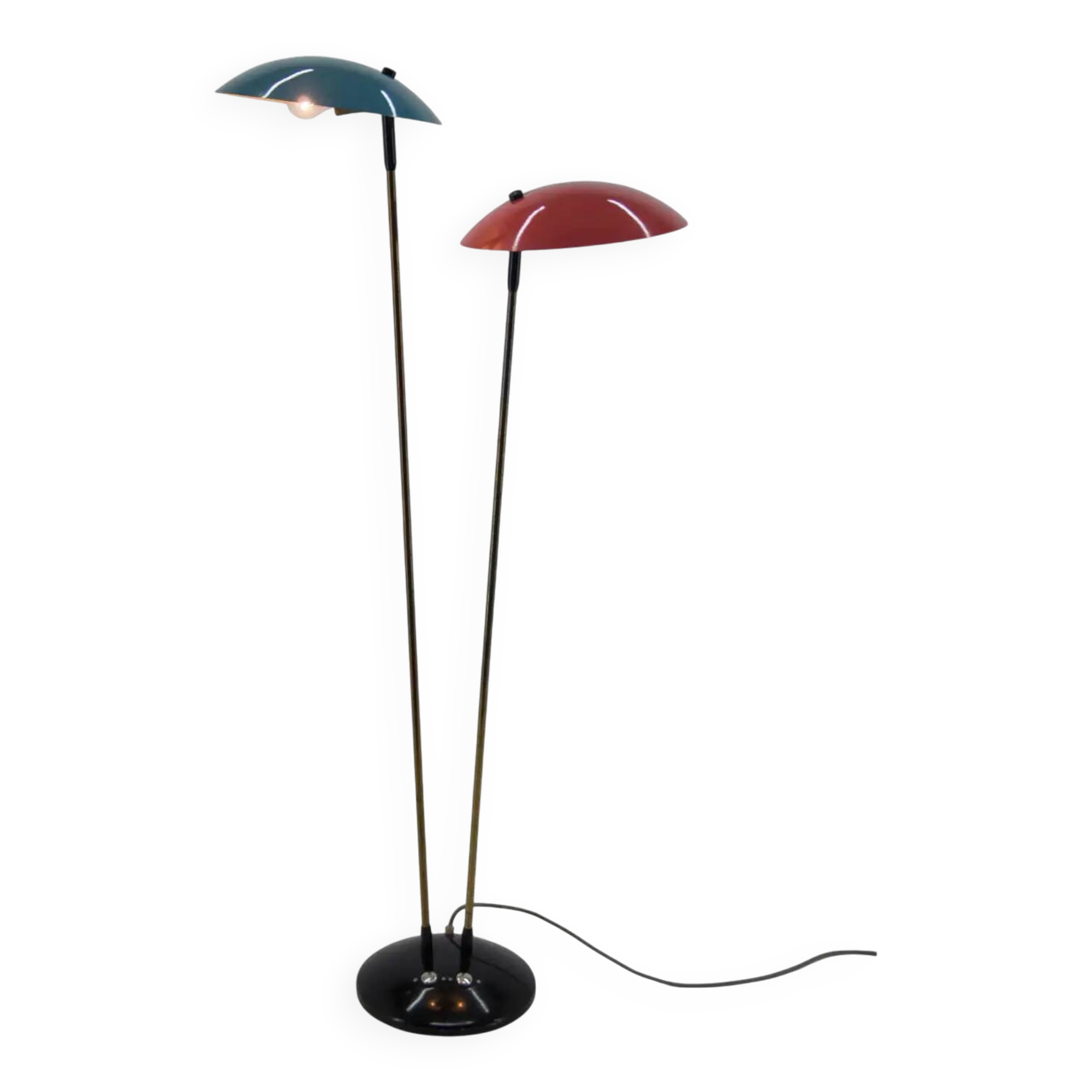 Lampe de sol mid-century par Drukov, années 1960.