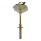 Glass and brass pendant, italy, 1970s