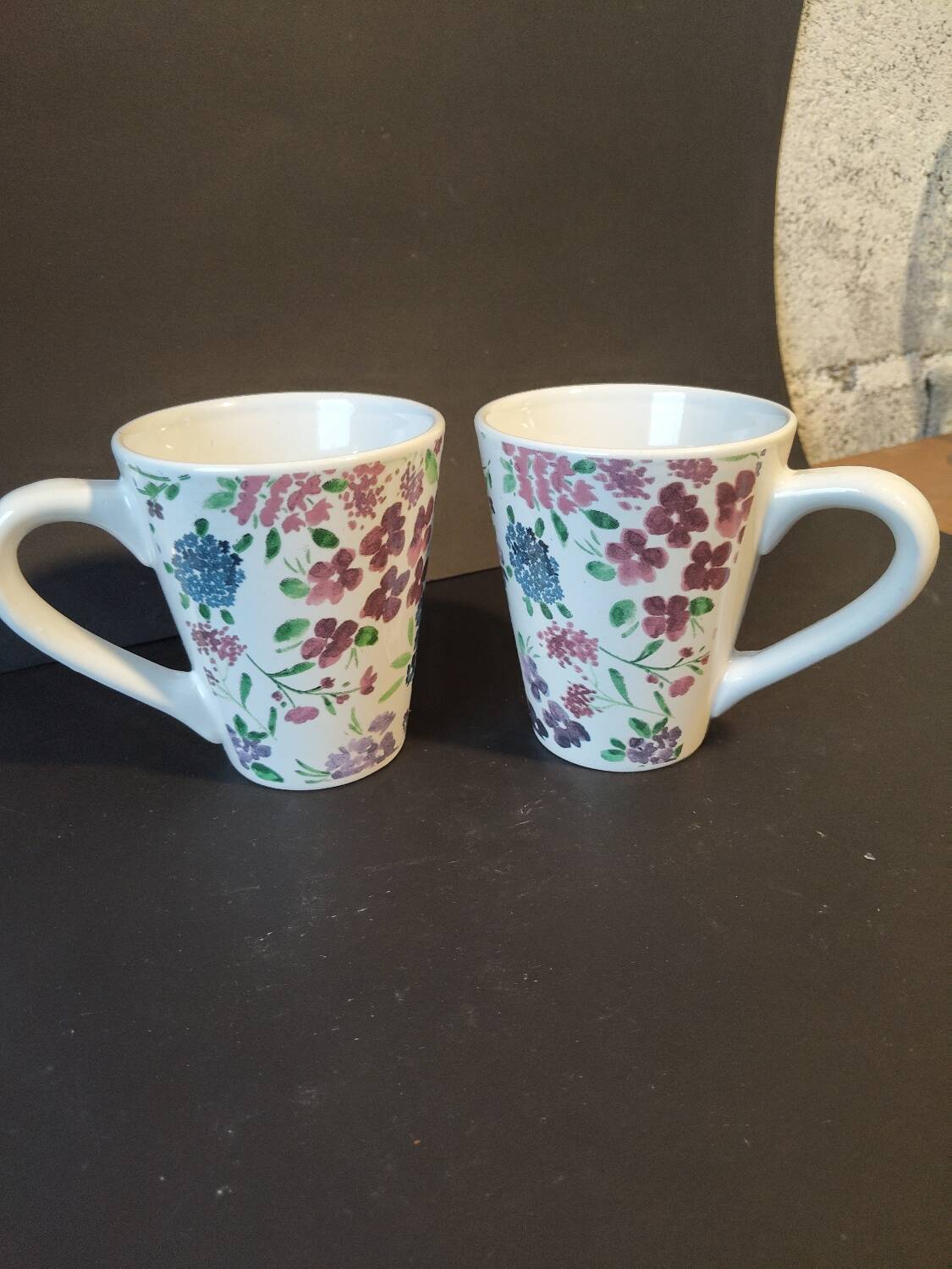 Pair of floral mugs – Country house spirit – New