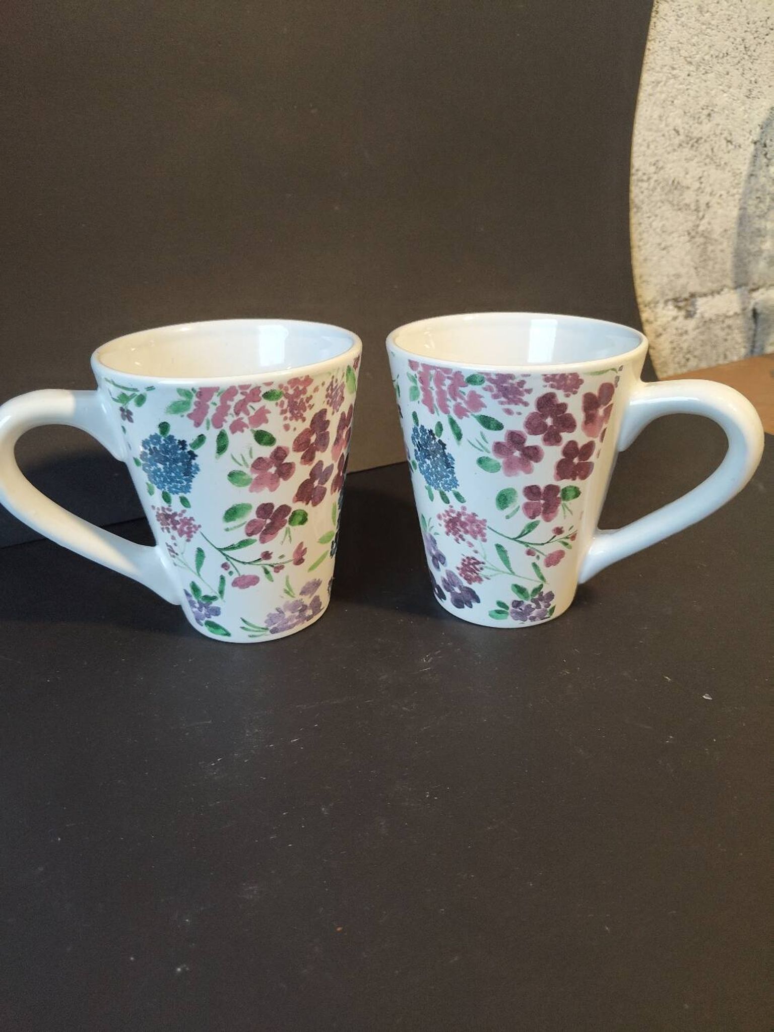 Pair of floral mugs – Country house spirit – New