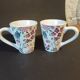 Paire de tasses fleuries – Esprit maison de campagne – Neuves