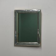 DeKnudt 1980s “Disco” mirror with layered bevelled frame & gilt trim