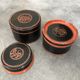 Asia decor animal paint decor of animal paint orange/black indoor laqué